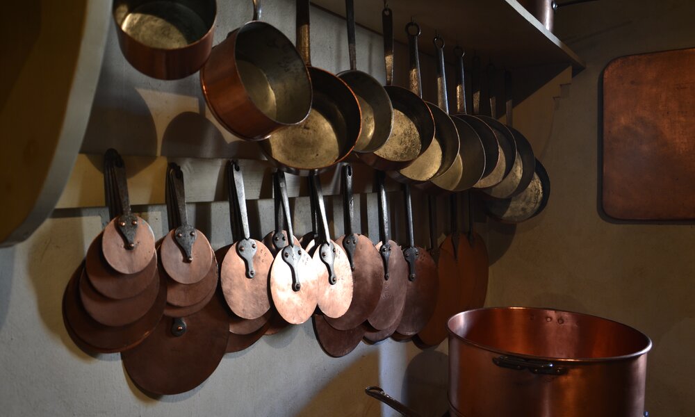 Měděné nádobí (Zámecká kuchyně) | © Jakub Kulda